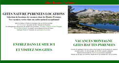 Desktop Screenshot of gites-nature.com